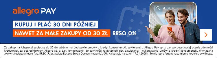 Kupuj i płać 30 dni później z Allegro Pay