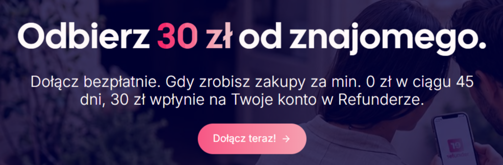 30 ZŁ BONUSU - cashback za zakupy